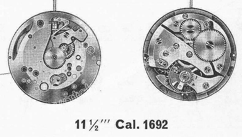 A Schild AS 1692 watch movement