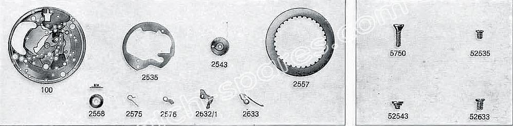 A Schild AS 1717 watch date parts