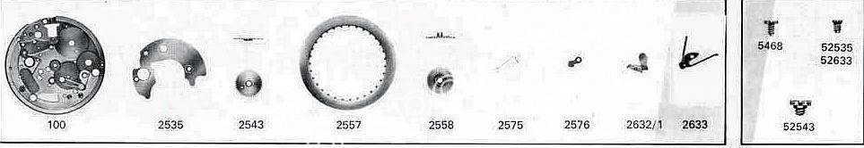 A Schild AS 1783 watch date parts