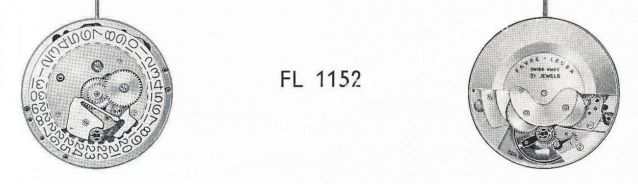 Favre leuba FL 1153 watch movements