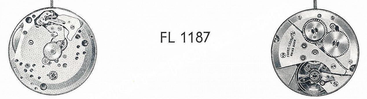 Favre leuba FL 1187 watch movements