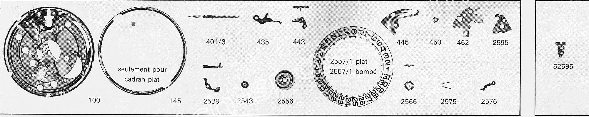 ETA 2806 watch date spare parts