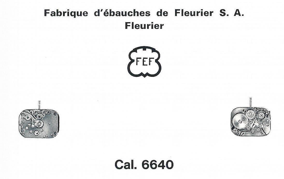 FEF Fleurier 6640 watch movements