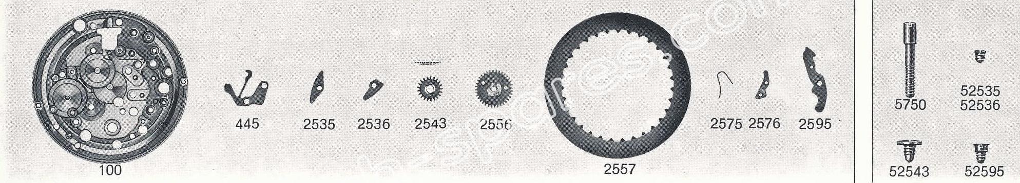Standard ST 96.4 watch date spare parts