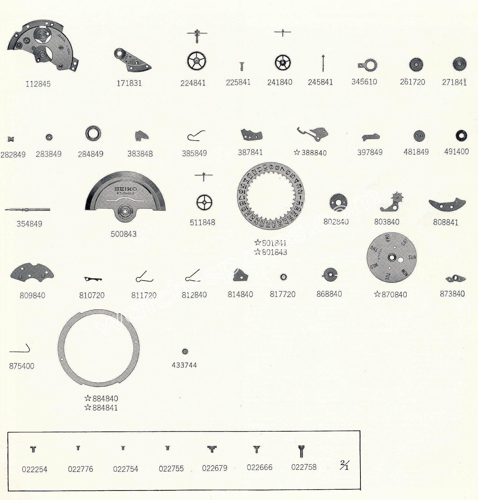Seiko Watch Parts Archives