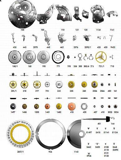 SELLITA SW400 watch spare parts